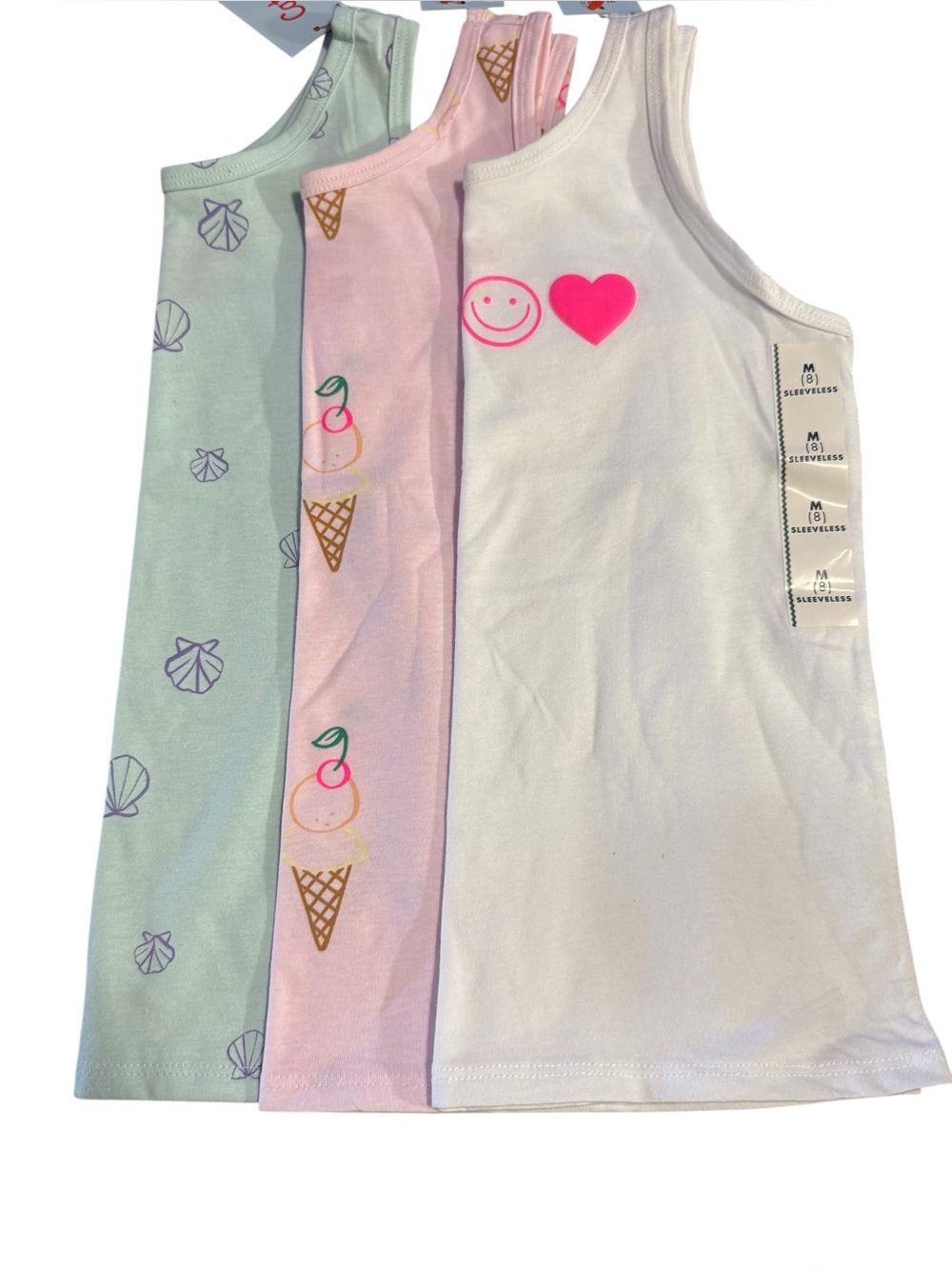 Cat & Jack Tank Top Bundle of 3  Sz M (8) NWT